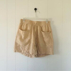 Casual Tan Women's Shorts with Pockets